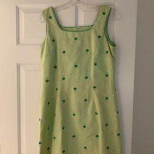 Lilly Pulitzer - green palm tree dress
